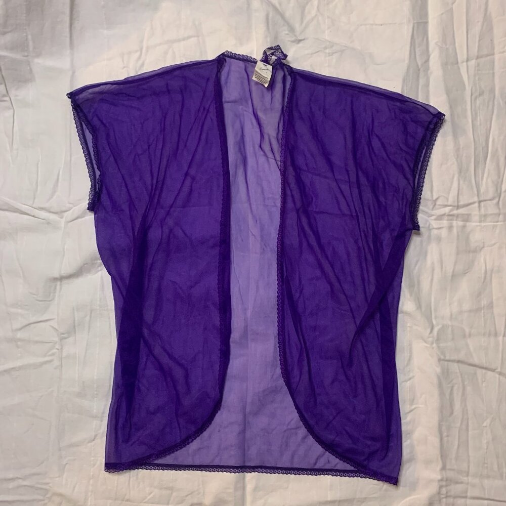 Vintage Sheer Purple Top